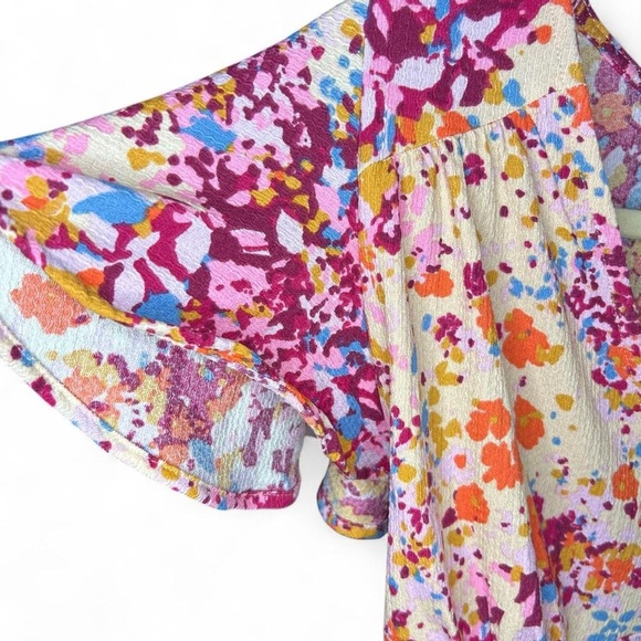 🌸Anthropologie Flutter Hem Floral Top - M🌸 - Picture 6 of 9